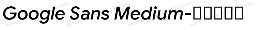 Google Sans Medium字体转换
